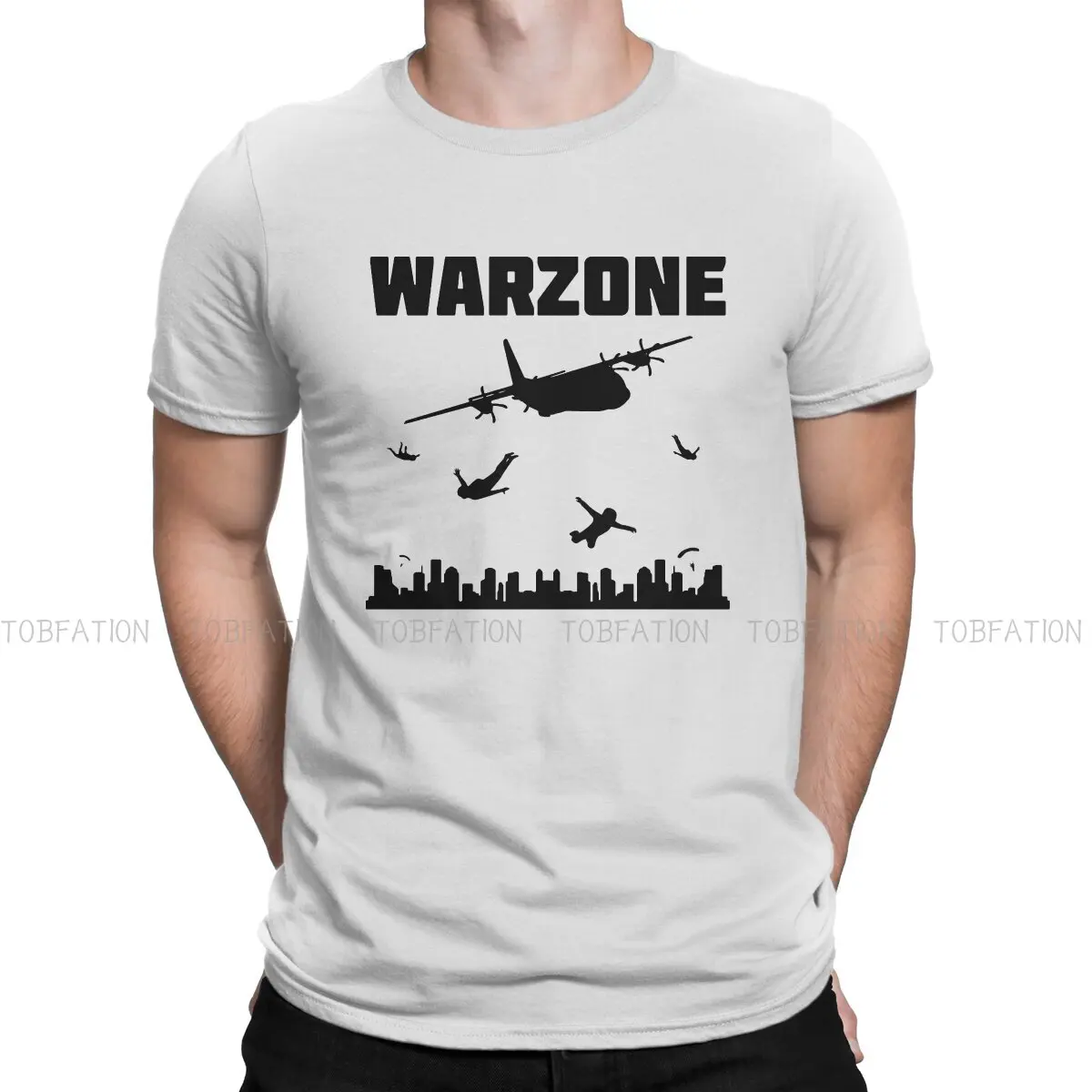 COD Warzone Game Polyester TShirts Drop BLACK Distinctive Men's T Shirt New Trend Tops 6XL