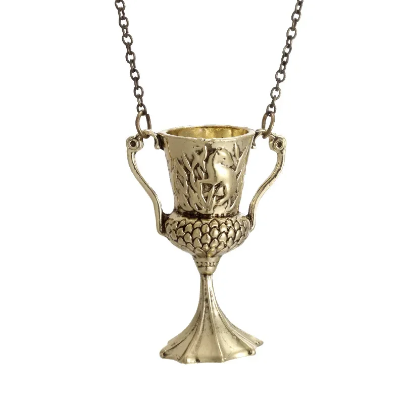 Horcruxes retro masculino sagrado graal colar acessórios de filme europeu e americano colar deus copo
