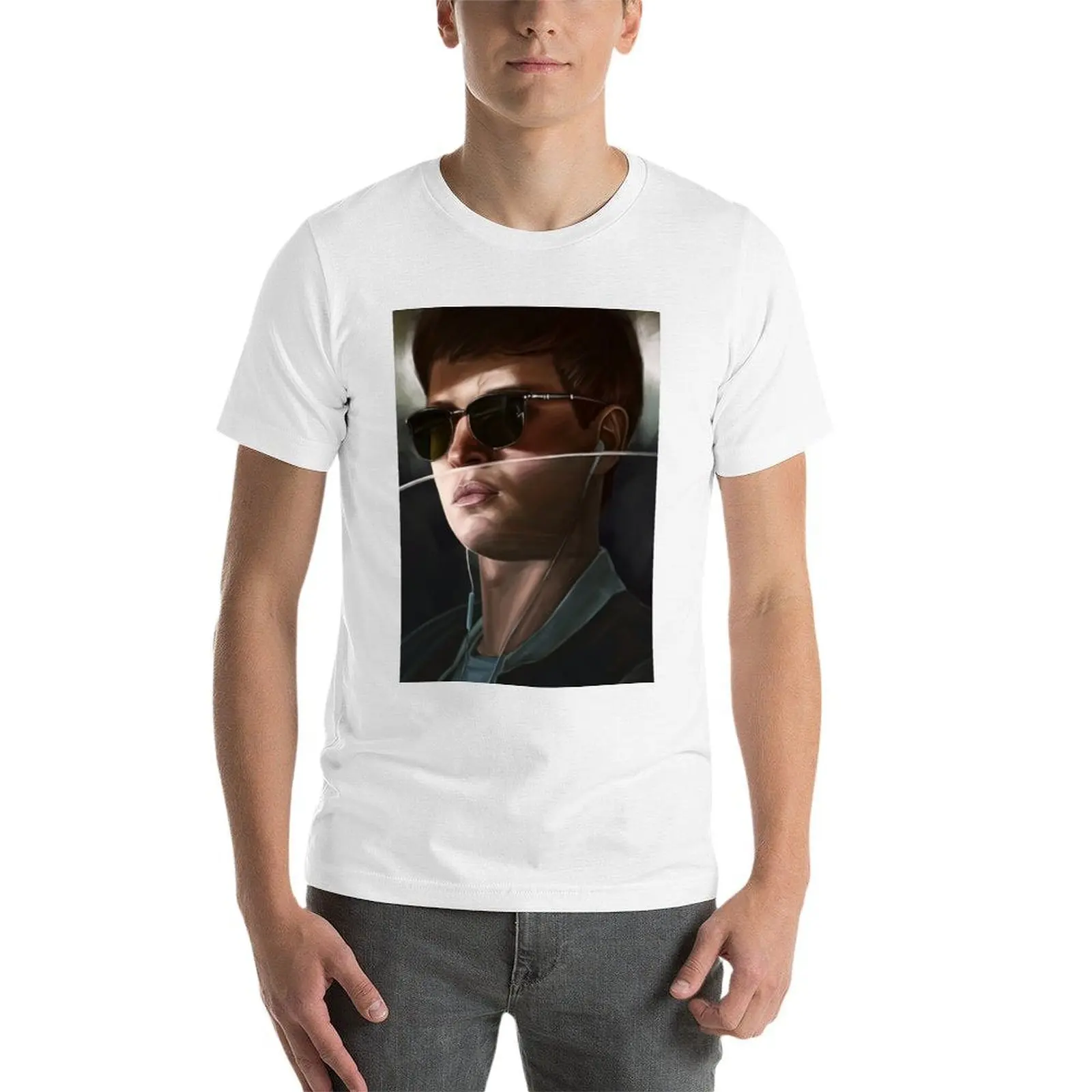 تي شيرت Baby Driver تي شيرت رجالي برسوم جرافيك تي شيرت للرجال تي شيرت برسومات