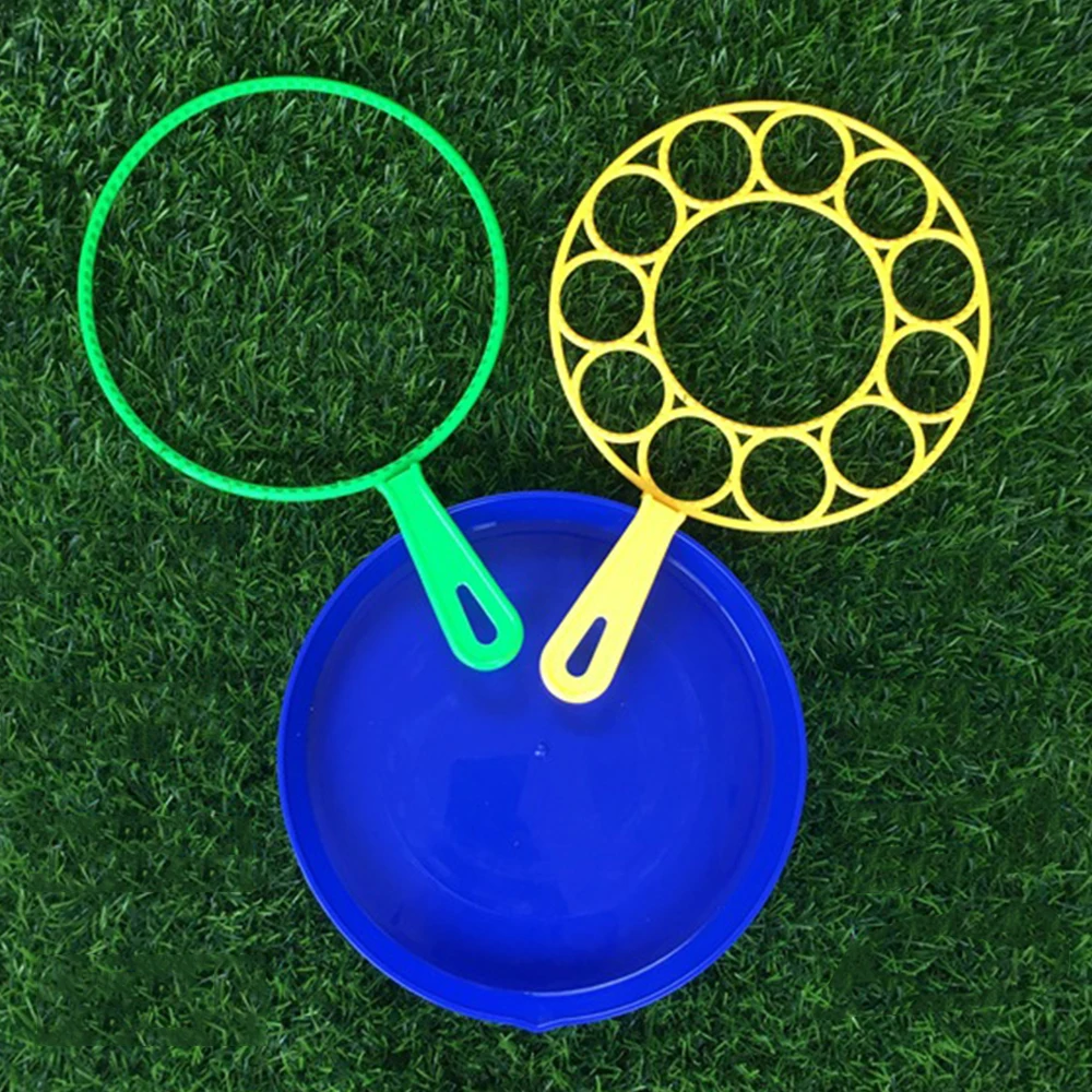 3Pcs/Set Colorful Outdoor Fun Games For Kids Children Magic Big Bubble Bubble Blow Maker Bubble Blower Bubble Wand Tool