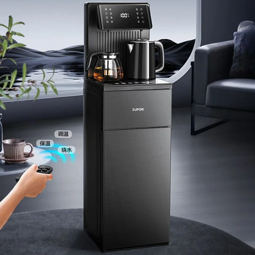 Premium Home Tea Bar Water Dispenser Cabinet Bottom Loading Smart Remote Control Tea Bar Machine