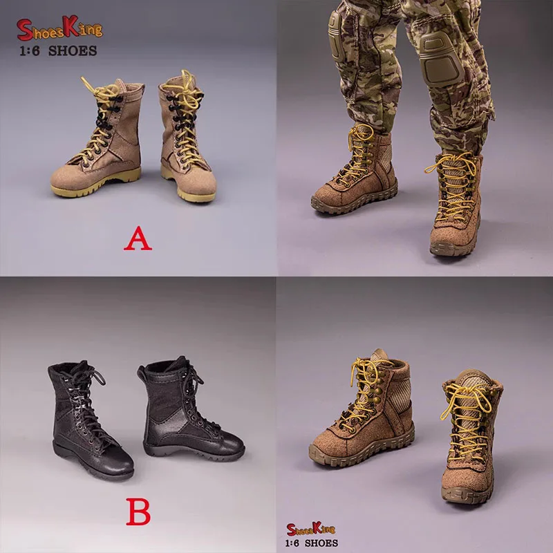 

SK011 SK012 1/6 Scale Male Combat Boots Army Hollow Shoes Model Fit 12'' Solider Action Figure Body Dolls