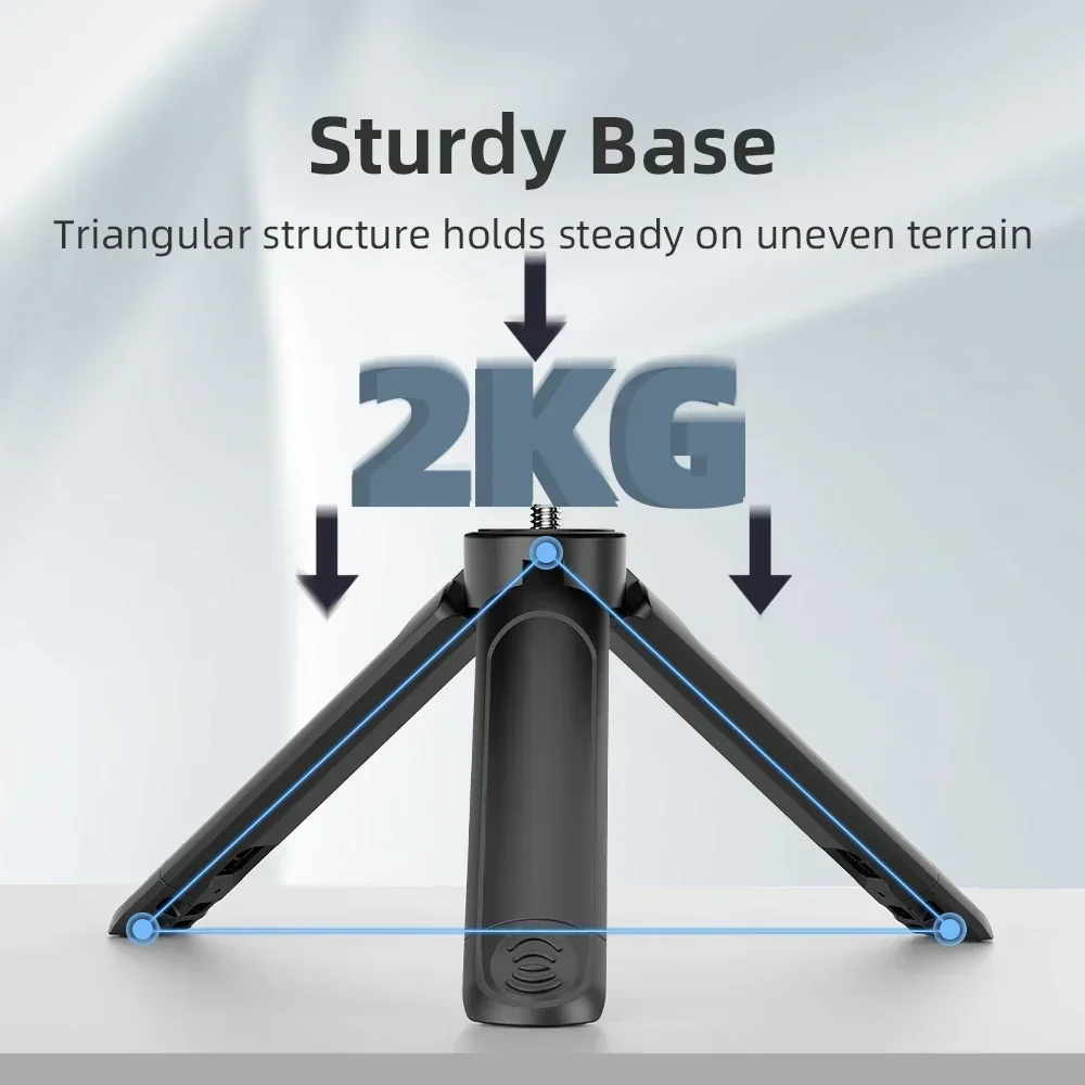 Extendable Mini Tripod with 1/4 Inch Screw Stand Compatible with Phone Clip Camera & Mobile Phone Photography Accessory image 4