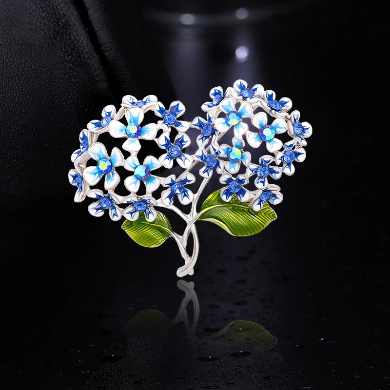 

Exquisite rhinestone oil dripping flower brooch dandelion brooch versatile temperament accessory alloy