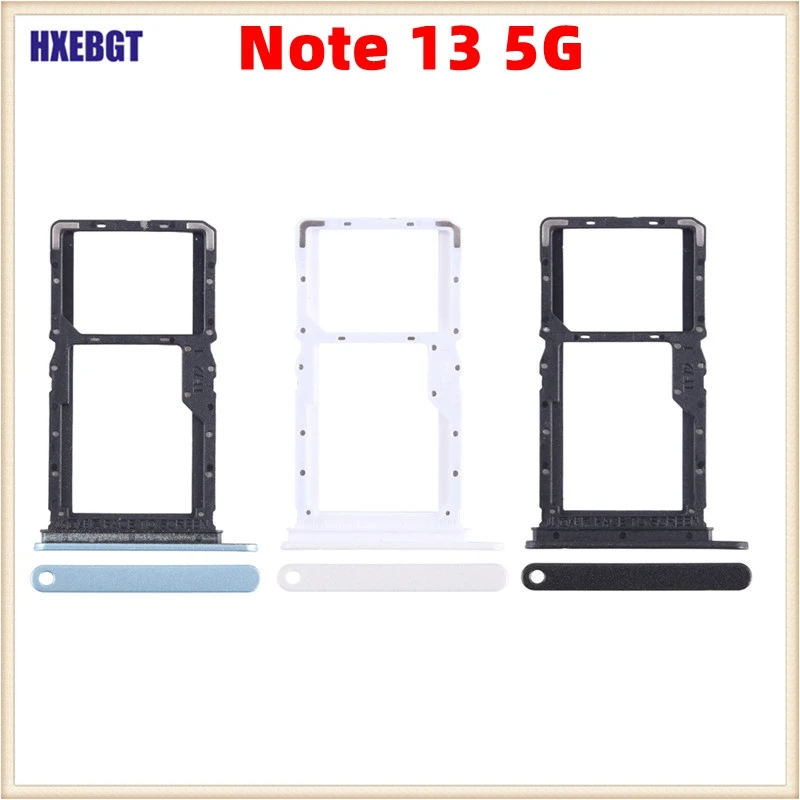 For Xiaomi Redmi Note 13 5G Sim Tray Sim Card Tray  Card Tray Sim SD Card Holder Replacement Parts