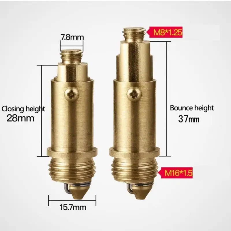 Sink Basins Spring Plug Bounce Valves Sink Drain Clicks Clacks Plug Bolts Spring Drain Stopper Plug Bolts Durable Q81C