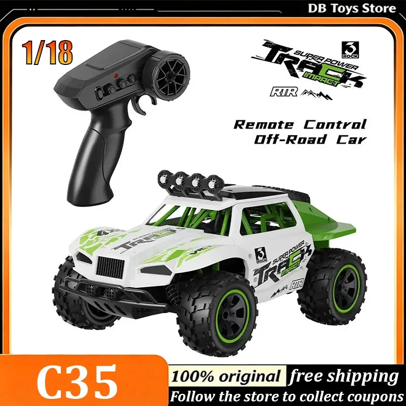 New Arrival C35 1:18 Scale RC Car 30 KM/H Top Speed High-Speed Off-Road Racer Climbing Car Rear-Wheel Drive with Shock Absorbers