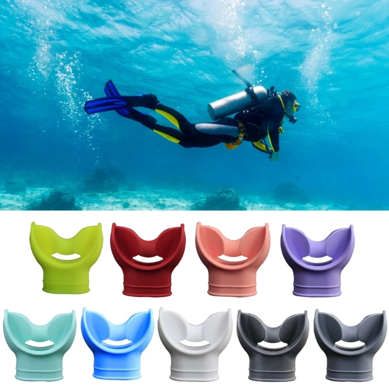 Silicone Snorkel Mouthpiece Comfortable Scuba Diving Regulator Mouthpiece Cover Octopus Holder Retainers Easy To Use