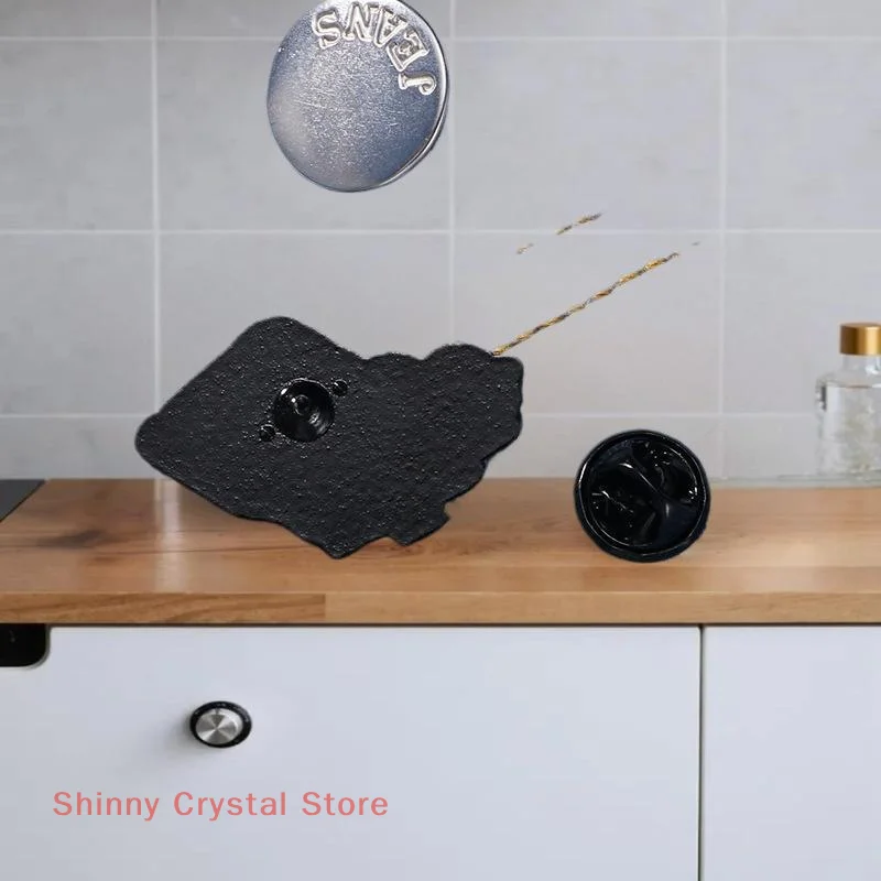 1PC 에나멜 브로치 옷깃 핀 어린이를위한 귀여운 컴팩트 배지 배낭 의상 액세서리 트렌드 선물