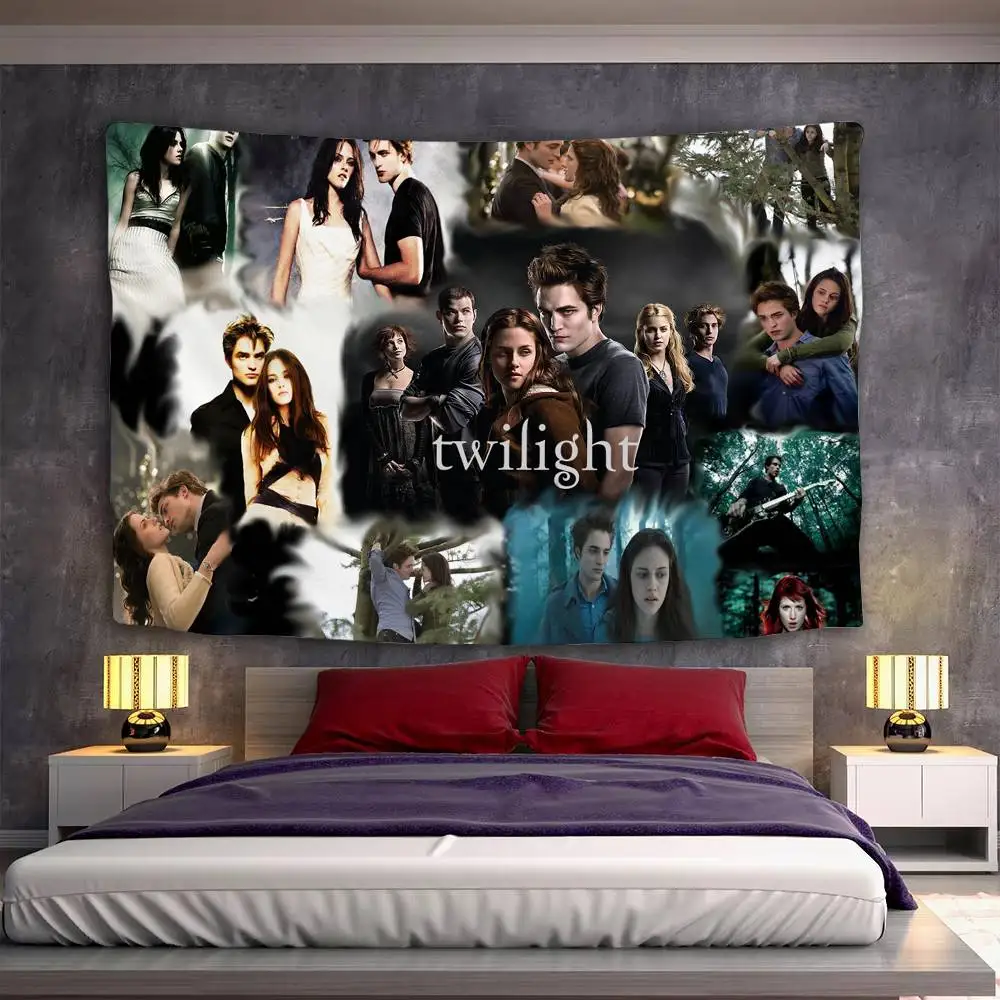 TV Twilight Isabella Edward Cullen Tapestry Wall Hanging Tapestry Art Deco Blanket Curtain Hanging At Bedroom Living Room Decor