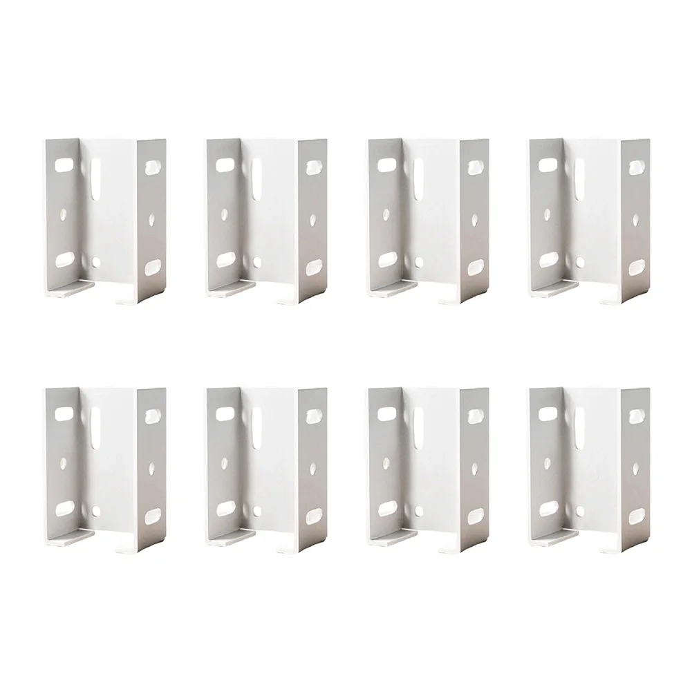 

Aluminum Fence Brackets Vinyl Fence Panel Connectors For 2 75 Inch Rails Long lasting and Lightweight Easy to Clean