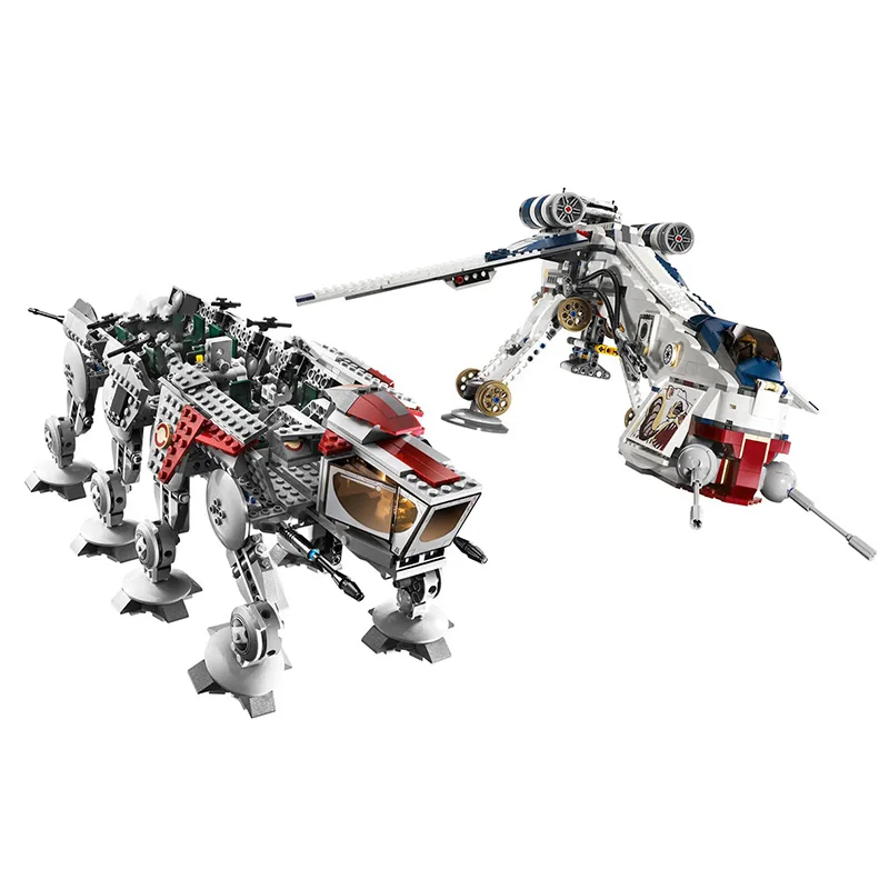 1788 Teile AT-OT Dropship AT-OT Walker Starfighter Space 05053 10195 Modellbausatz Spielzeug Kompatibel mit Bausteinen – Detail 4