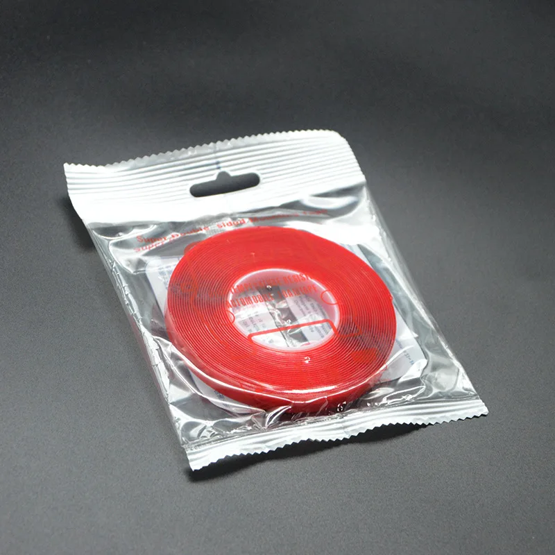 Red Film Nano Transparent Double-Sided Tape, Strong Adhesion, Waterproof and Heat-Resistant, Specially Designed for Automobiles
