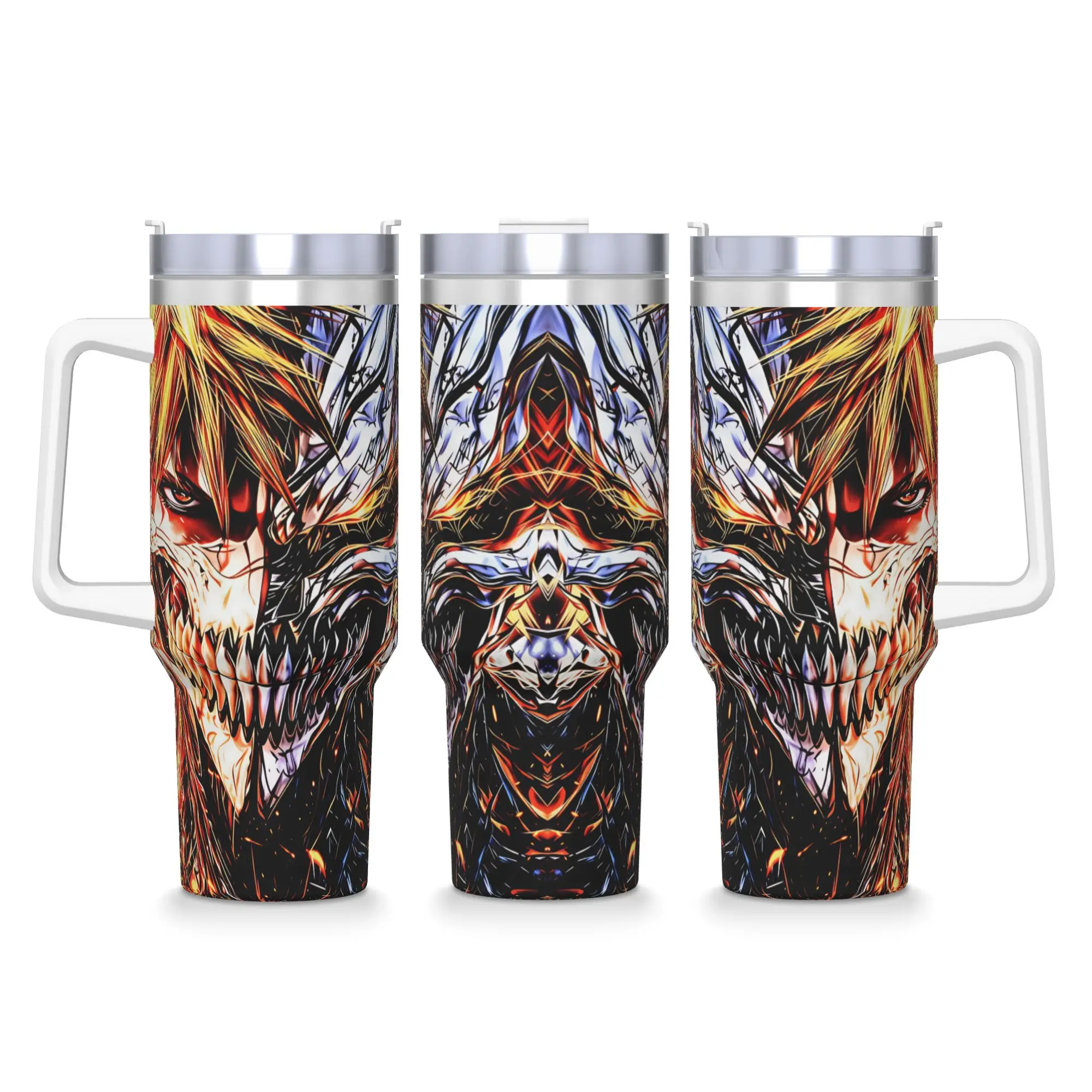 Stainless Steel Tumbler Bleach Kurosaki Ichigo Anime Cartoon Thermal Cups  Leakproof Cold and Hot Mugs Cup Beach Water Bottle