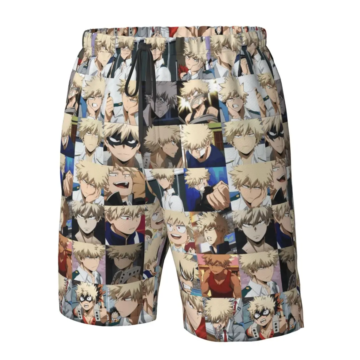 Bakugo Katsuki, My Hero Academia Trunks Pantaloncini da surf da spiaggia Pantaloni casual da uomo estivi ad asciugatura rapida