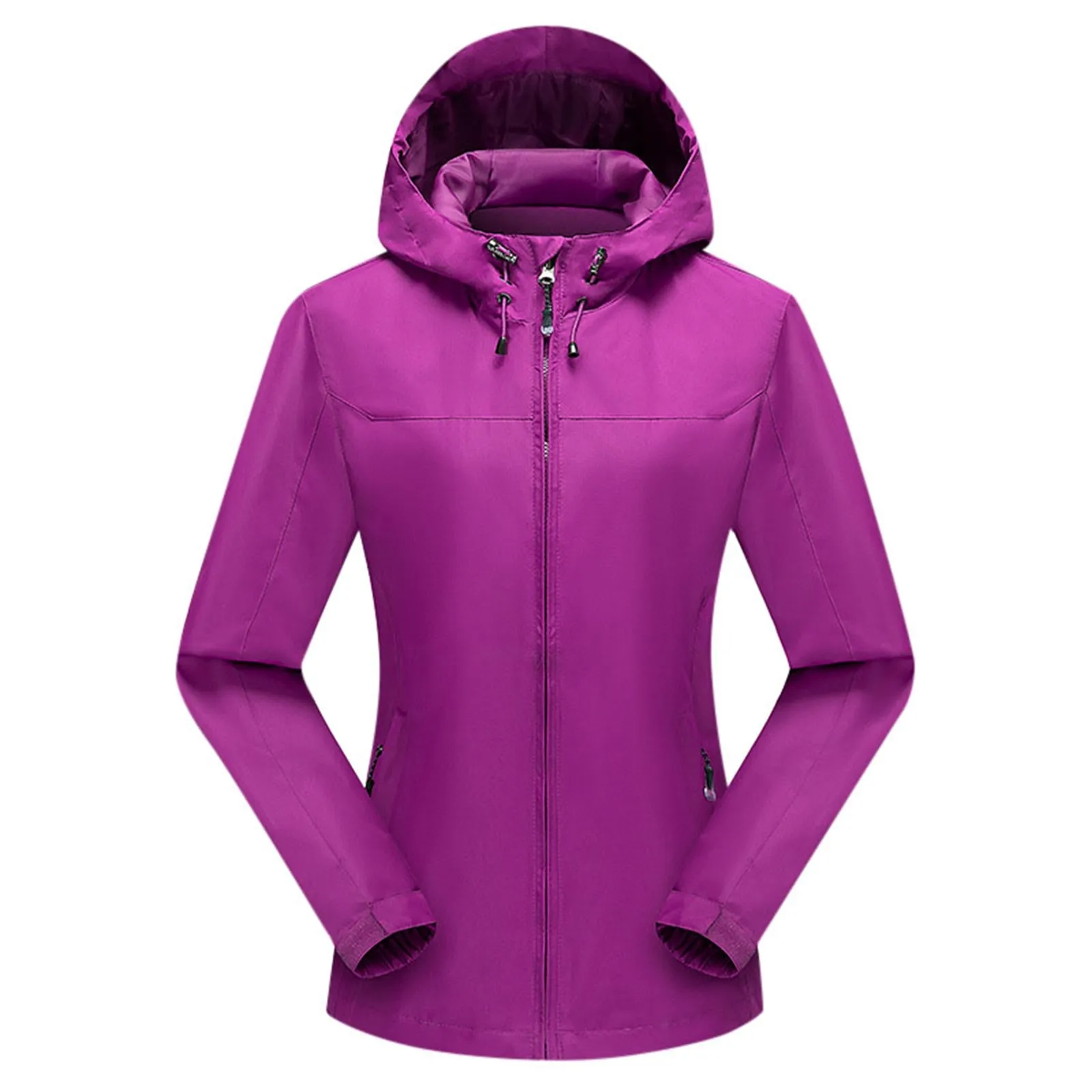 

"Women's Solid Color Lightweight Hooded Softshell Jacket Outdoor Jacket With Detachable Hood" Western Wear Womens Women S Vest