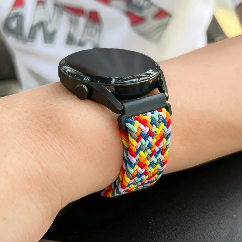 Нейлоновый ремешок для спортивного браслета Garmin Venu 3 2/Vivomove Trend/Vivoactive 5 6, 20 мм 22 мм Garmin Forerunner 965 265 55 955 Band