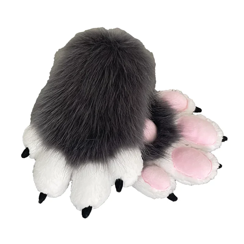 Furry สี BEAST Claw ถุงมือแมวแม่ถุงมือ Cat Claw น่ารัก Plush Furuit ประสิทธิภาพและคอสเพลย์เสื้อผ้าที่กําหนดเอง Guantes