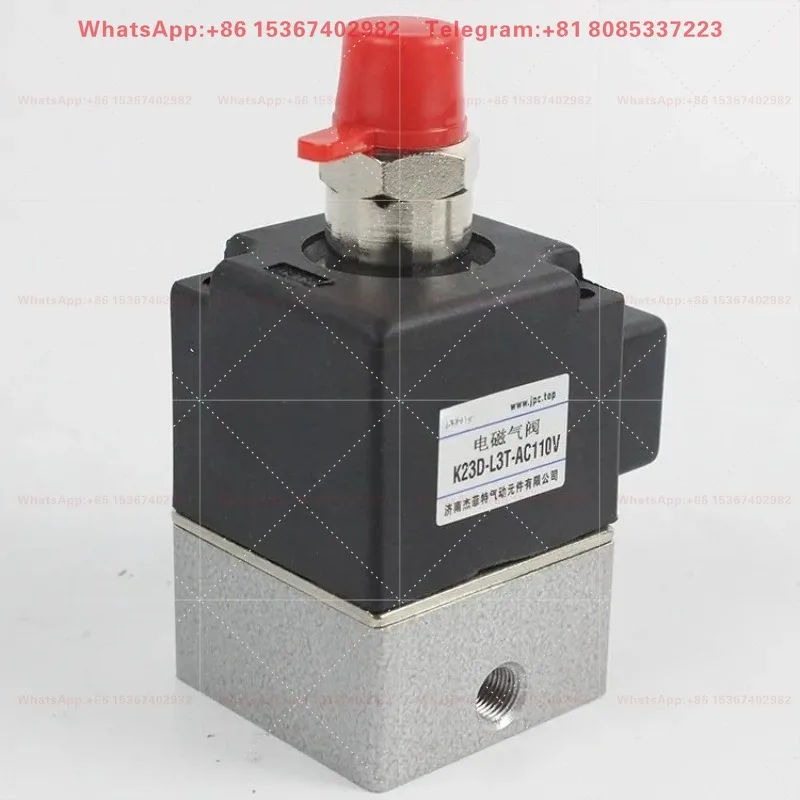 AC110V AC220V DC24V Solenoid Valve K23D-L3T Pneumatic Control Switch Industrial Air Circuit On Off Control Accessories