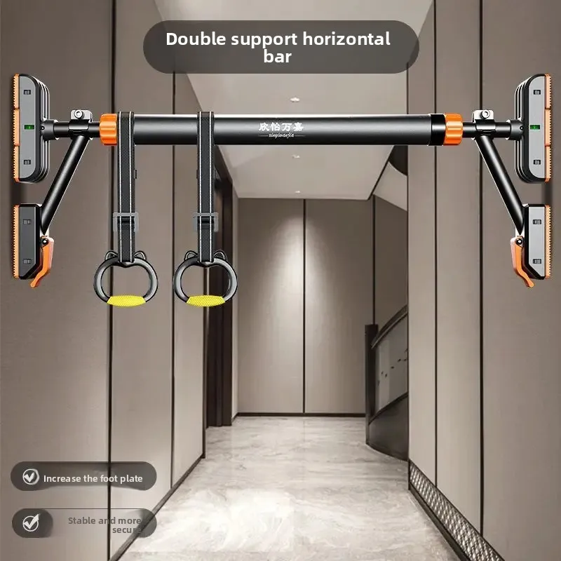 No‑Drill Pull Up Bar for Adults Indoor Door Wall Free Standing Single Double Bar Home Gym Fitness Workout Equipment