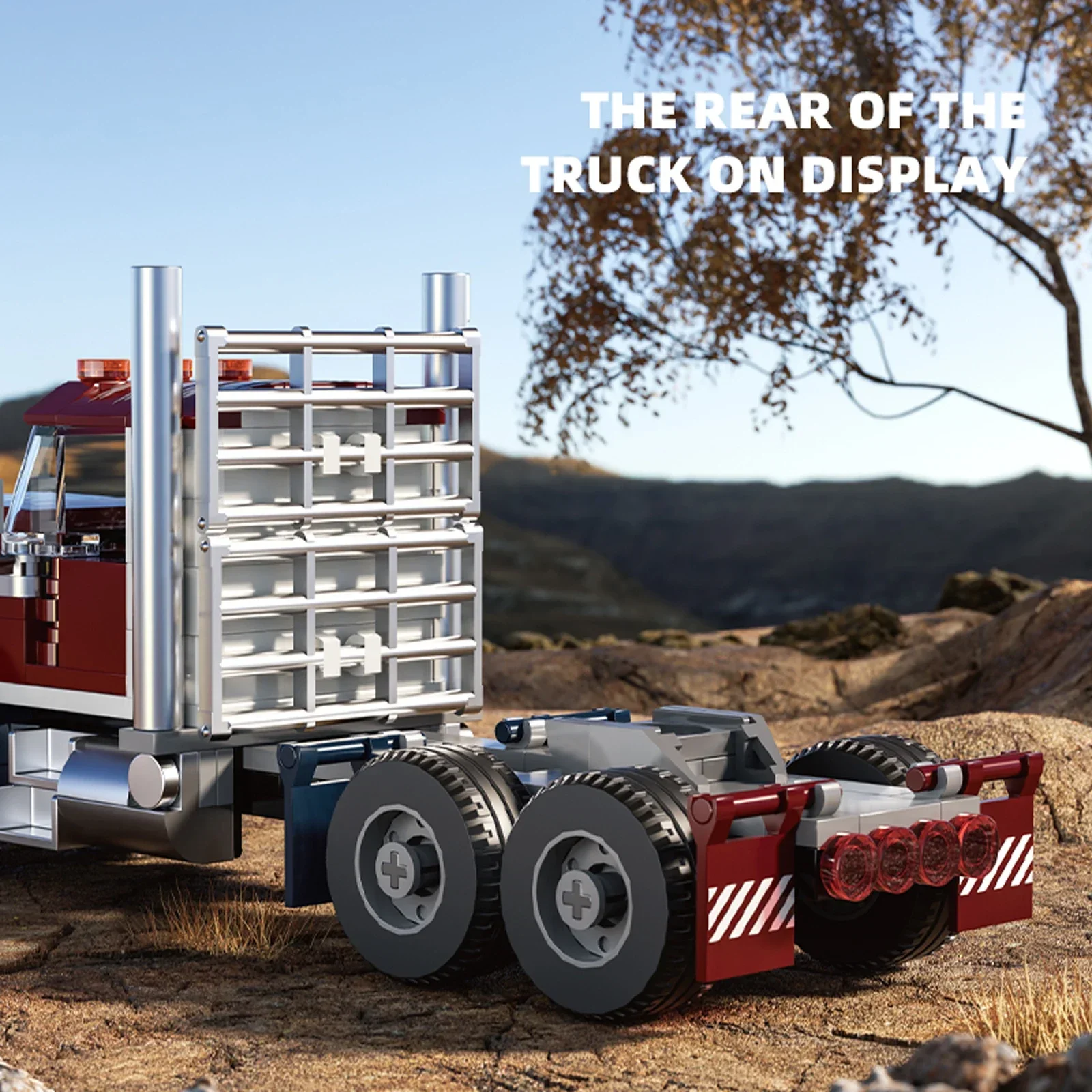 ชุดตัวต่อรถบรรทุก MOC 268 ชิ้น ชุดประกอบรถบรรทุกอเมริกัน ชุดของเล่นวิศวกรรม DIY รุ่น STEM ของขวัญสำหรับเด็ก