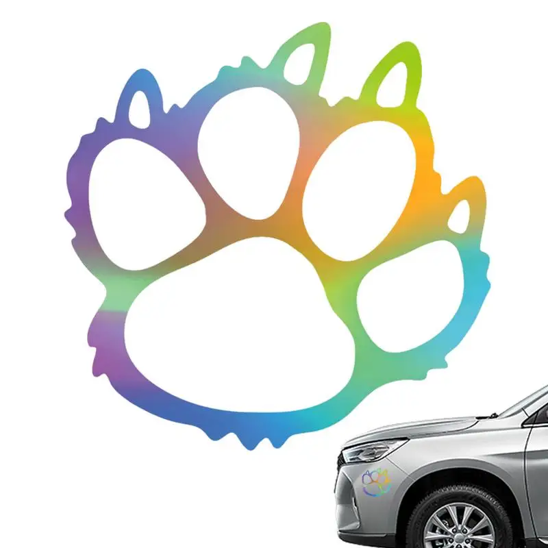 Auto Cute Paw Decal Bumper Outdoor Rating Stickers servizio durevole relamped Vehicle Style Bear Claw Car Sticker articoli per auto