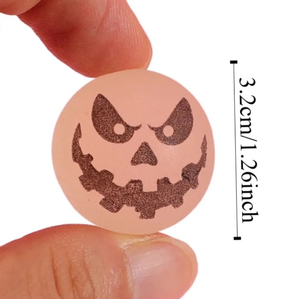 10 Stück/Set im Dunkeln leuchtende Halloween-Hüpfbälle, gruselige 32-mm-Hüpfbälle, lustige, dehnbare Augäpfel, leuchtende Hüpfbälle, Geschenke