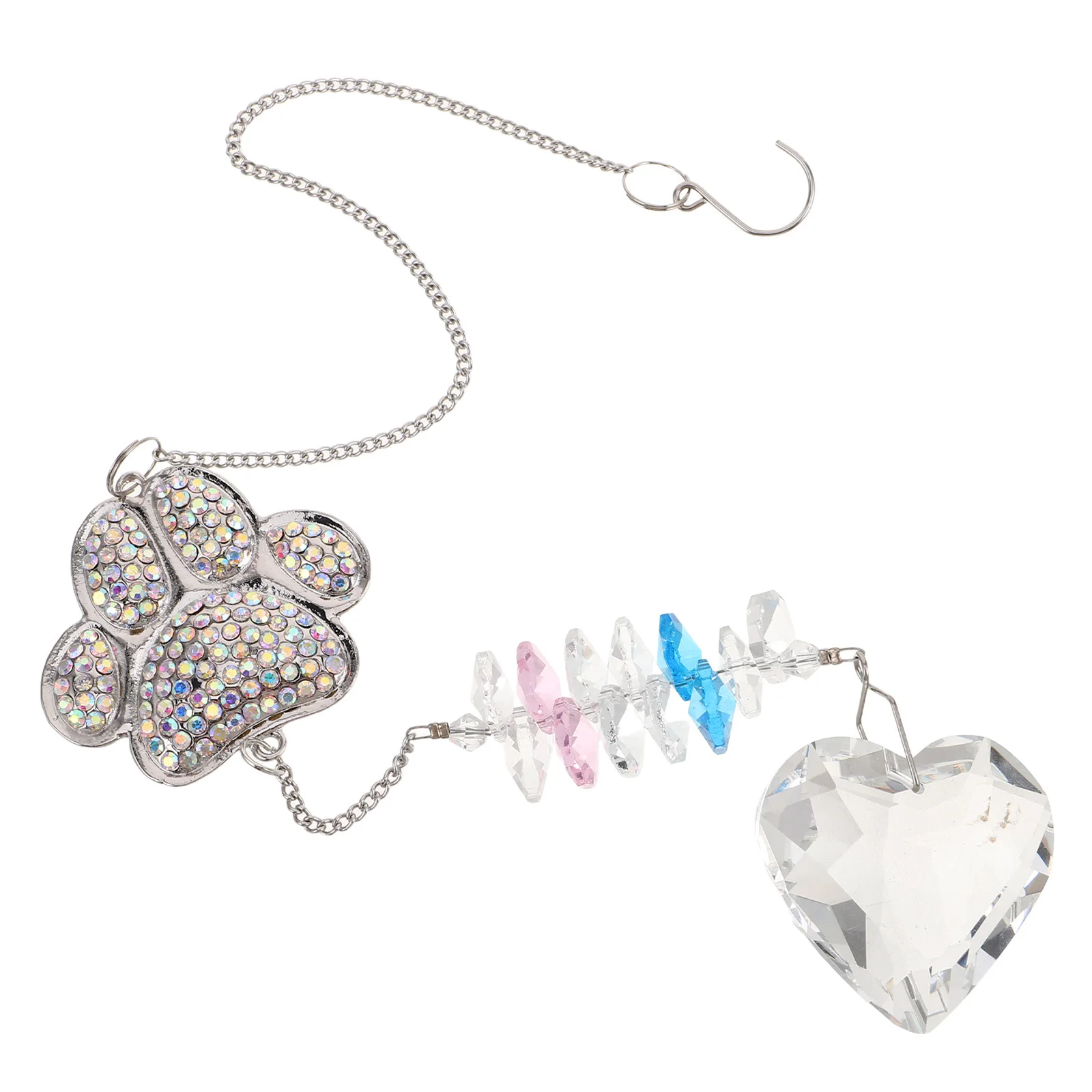 

Garden Outdoor Suncatcher Crystal Wind Chimes Hanging Crystals for Decoration Heart