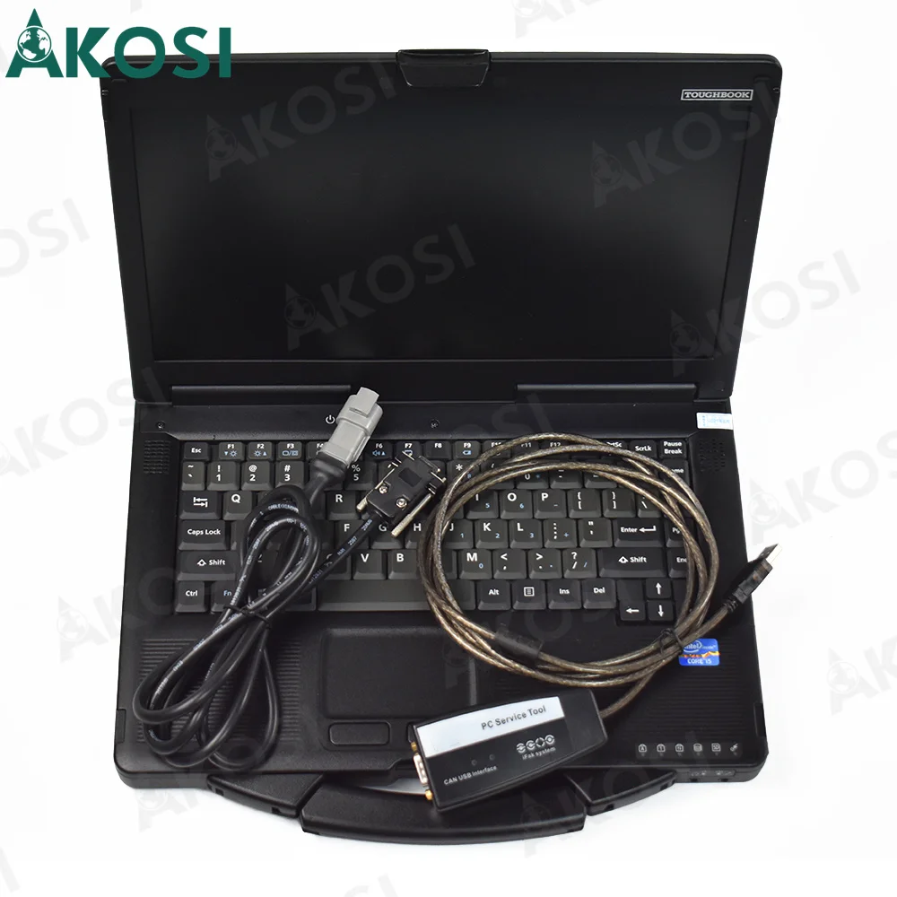 CF54 Laptop+For Yale Hyster forklift diagnose scanner For Yale Hyster parts service manual Tool Ifak CAN USB diagnosit-c tool