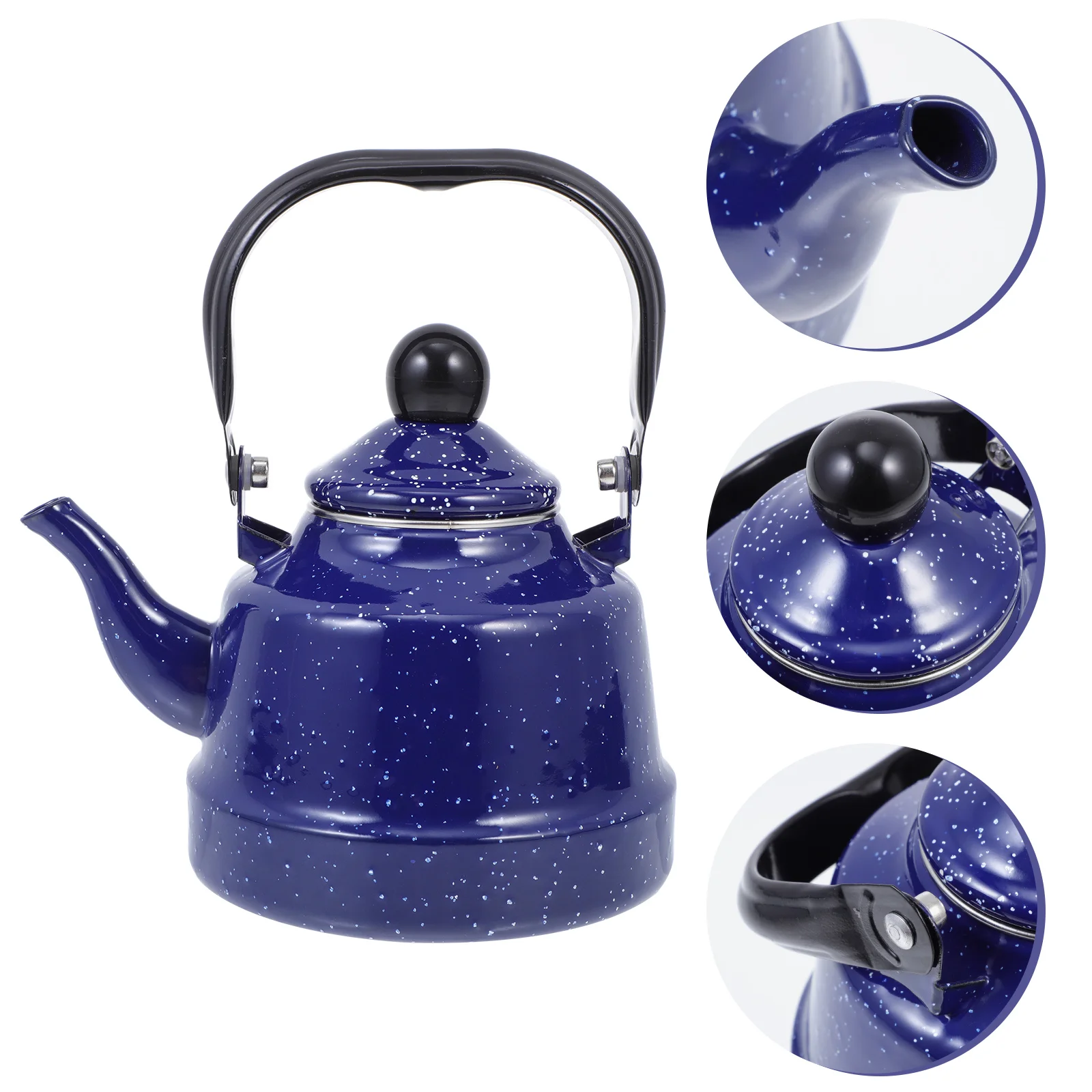 Electric Hot Water Kettle Enamel Household Loose Leaves Tea Teapot Serving