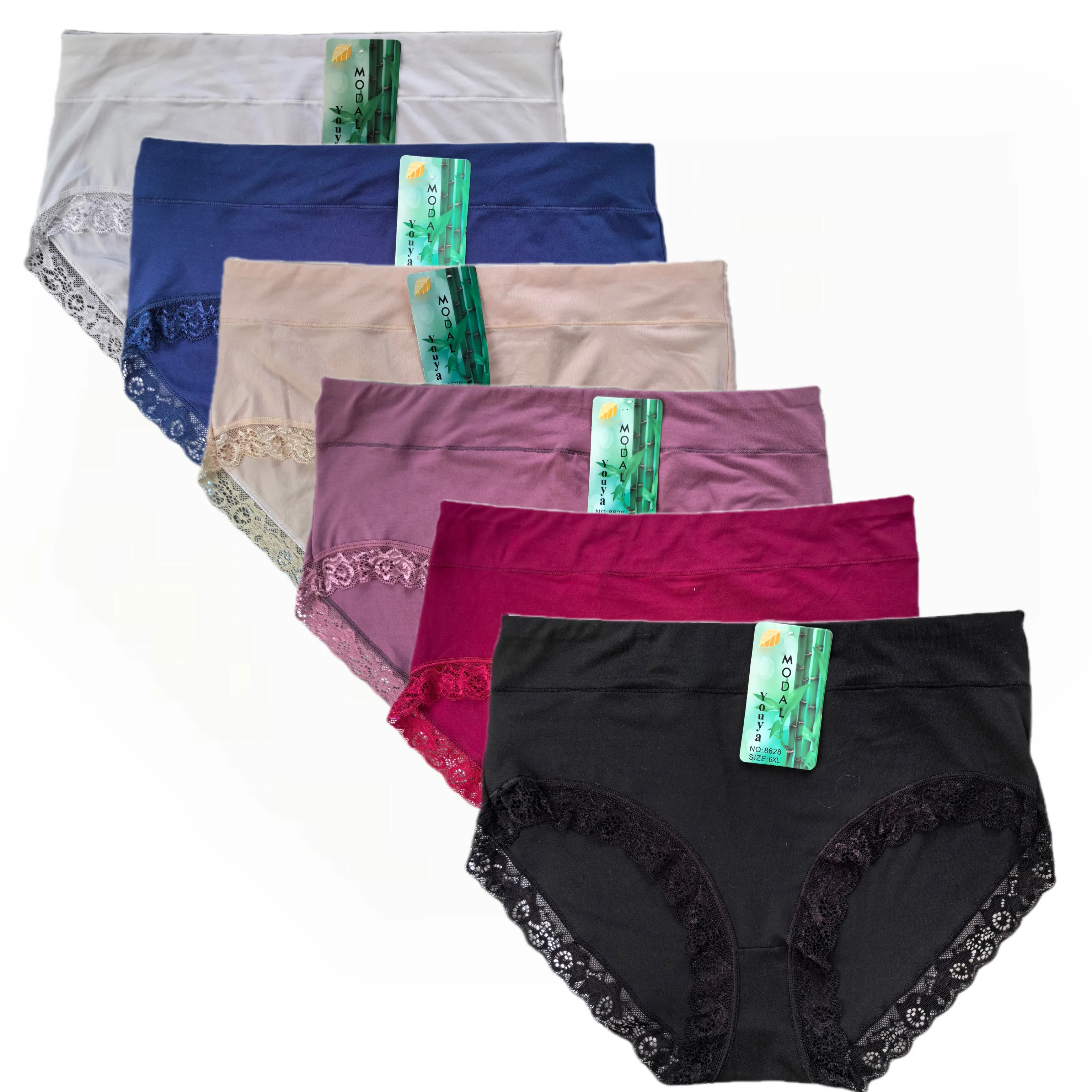 Lace Panties Plus Size,Modal Women's Underwear Panties,Sexy Lace Underpants,Mid-waisted Women's Briefs,Panty Woman,6pcs/lot