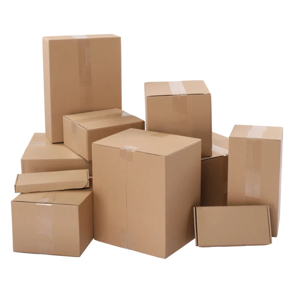 100pcs 8" x 8" x 4" （20.3x20.3x10.2cm） 厚度2.6mm 瓦楞纸箱 牛皮纸色-12