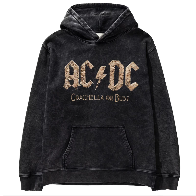 

Retro American Waed Oversize Hoodie Music Ro Band Print Loose Fit Cotton Sweatirt Youth Casual Sle Autumn Wear