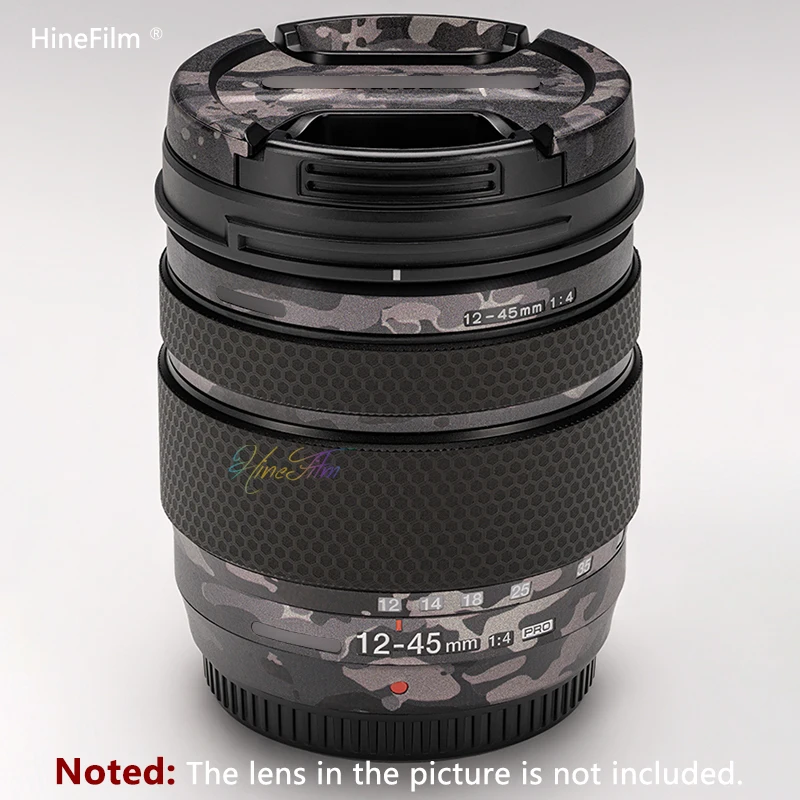 Hinefilm Skin for Old olympus 12-45pro Lens Skin 12-45 F4 Lens Sticker Protective Sticker for Olympus 12-45 F4 PRO Lens Skin
