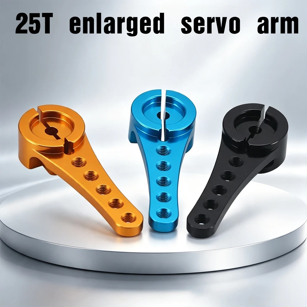 Aluminum 46mm 45T RC Steering Servo Half Arm Horn Alloy Servo Horn for 1/5 RC Truck Hobby Model Upgrade Spare Parts Accessories