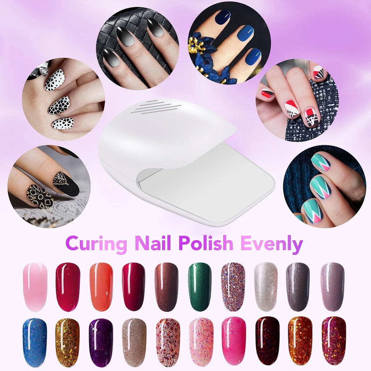 مجفف الأظافر هلام طلاء الأظافر علاج LED الأشعة فوق البنفسجية ضوء المهنية هلام البولندية تجفيف مصابيح الاستشعار مانيكير صالون أداة التجفيف السريع مسمار #5