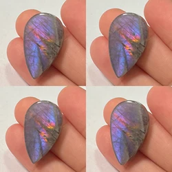 2-4pcs/set Natural Stone Blue Greem Labradorite Loose Beads
