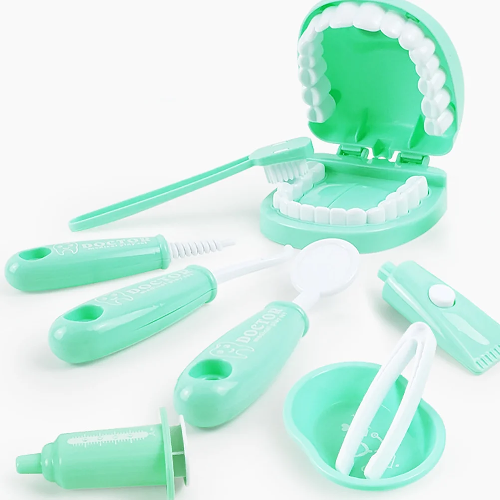 Crianças fingir jogar brinquedos imitação oral médico playset enfermeira verde