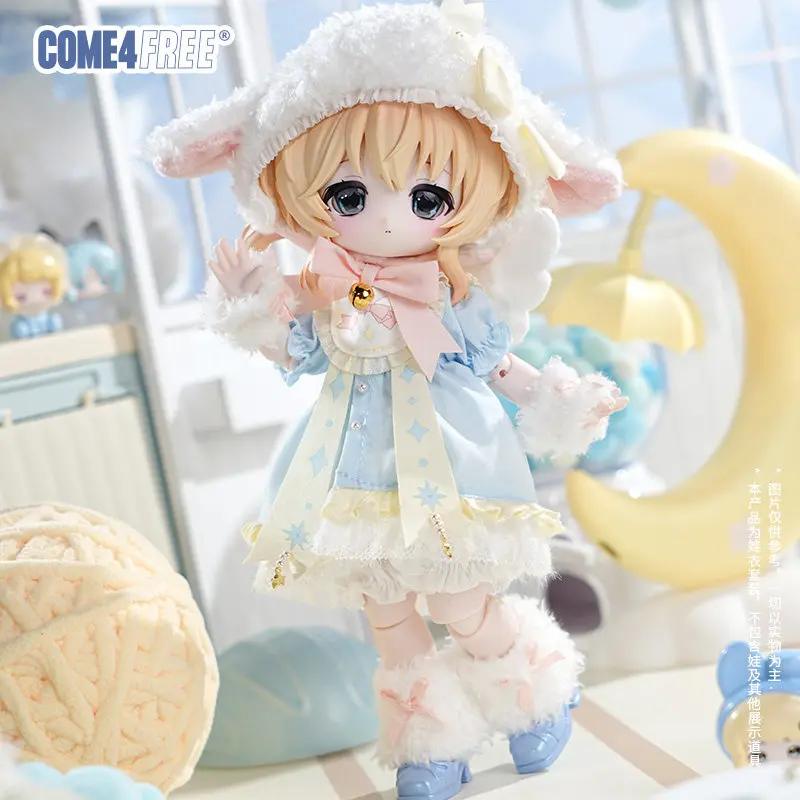 New Come4free Bjd Clothes For Bonnie Bunny Fairy Series Cute Plush Sheep Costume Doll Replacement Only Clothes No Doll
