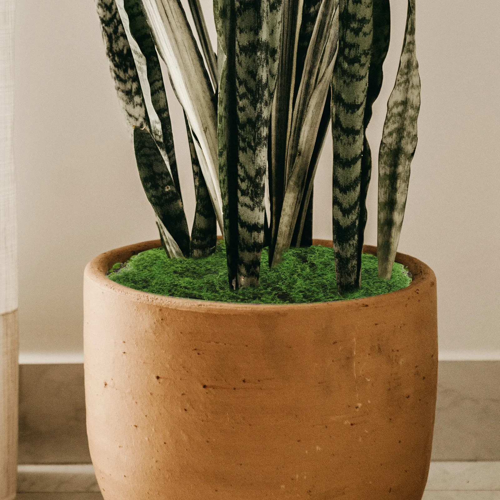 

1 Bag Artificial Moss for Indoor Plants Realistic Fake Moss Decor for DIY Crafts and Potted Plant Landscaping Fake