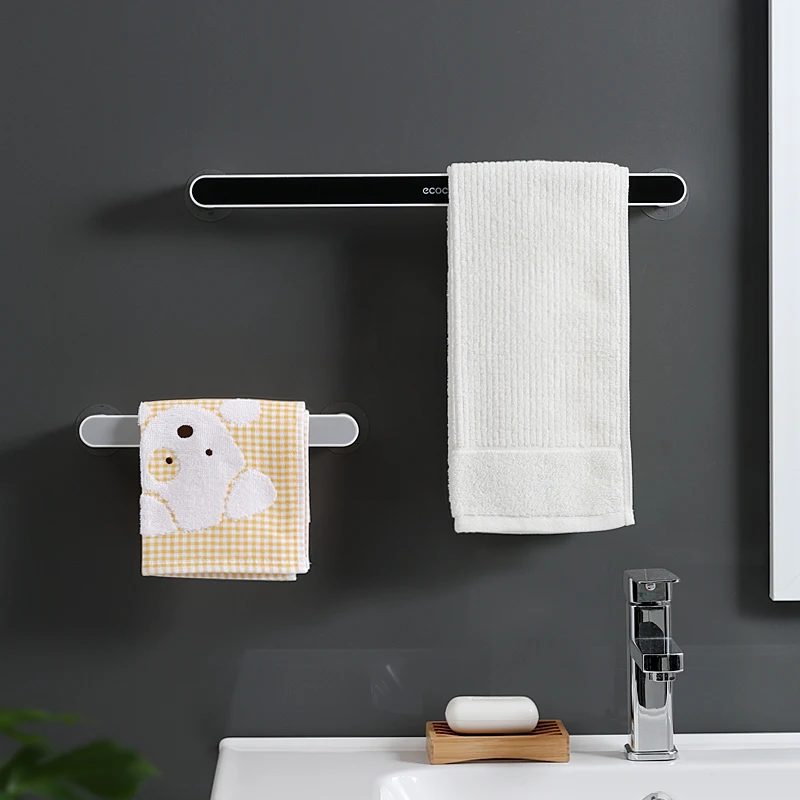 Bathroom towel Holder Household Wall Mounted Towel Rack bathroom pendant set towel bar free punch For Bathroom Organizer