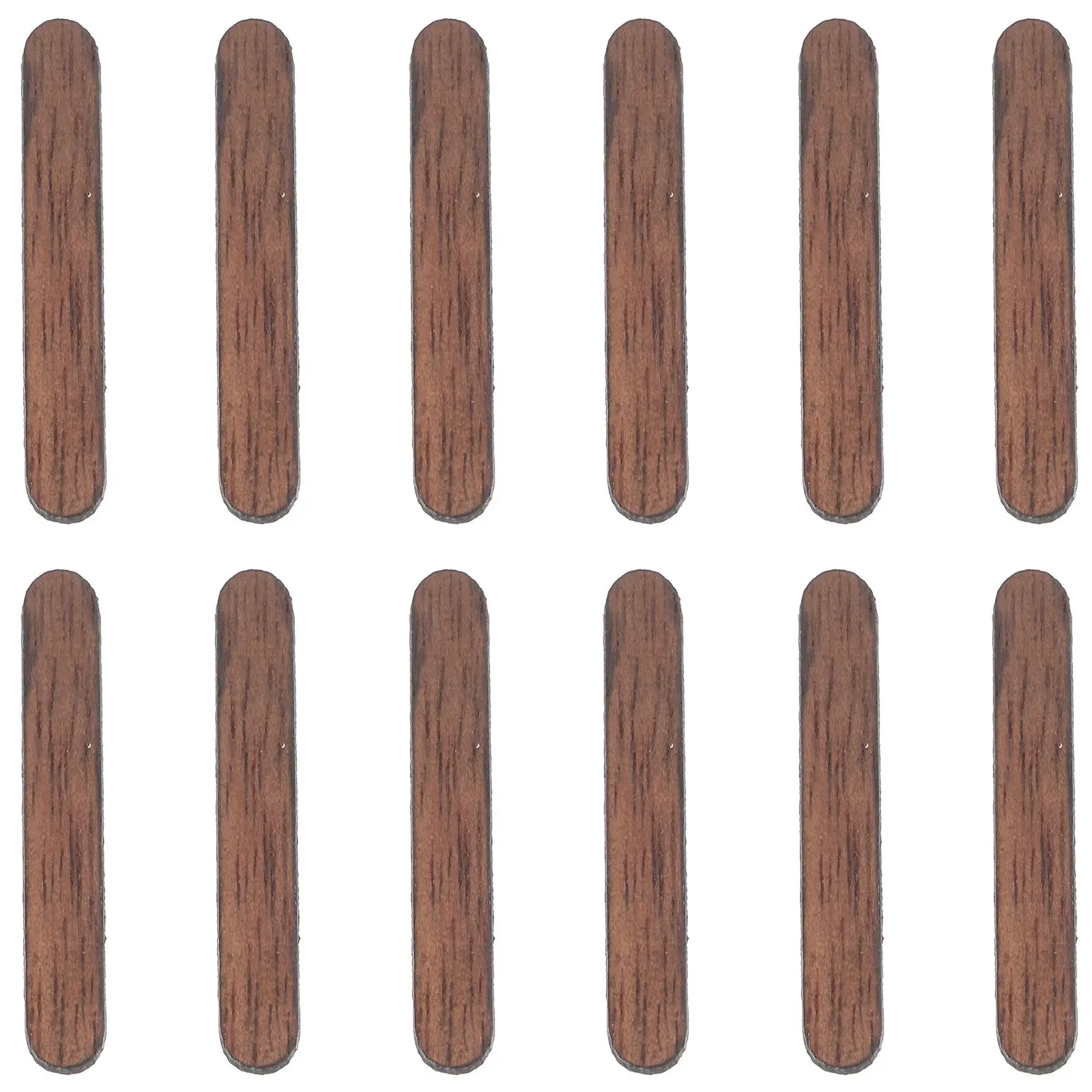 

12 Pcs Wooden Hour Marker Wall Clock Pointer Wooden Hour Marker Vertical Bar Blank DIY Clock Repair Tools Home Decor