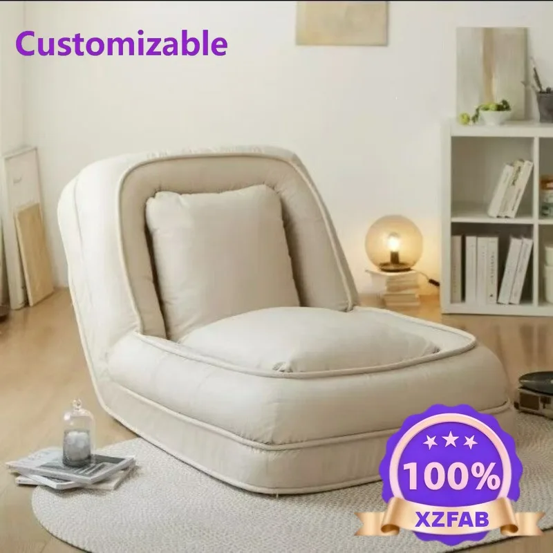 Human Doghouse Lazy Sofa, Reclining or Sleeping Single-tatami Recliner, Bay Window Sofa Bed, Folding Dual-purpose Lounge Chair