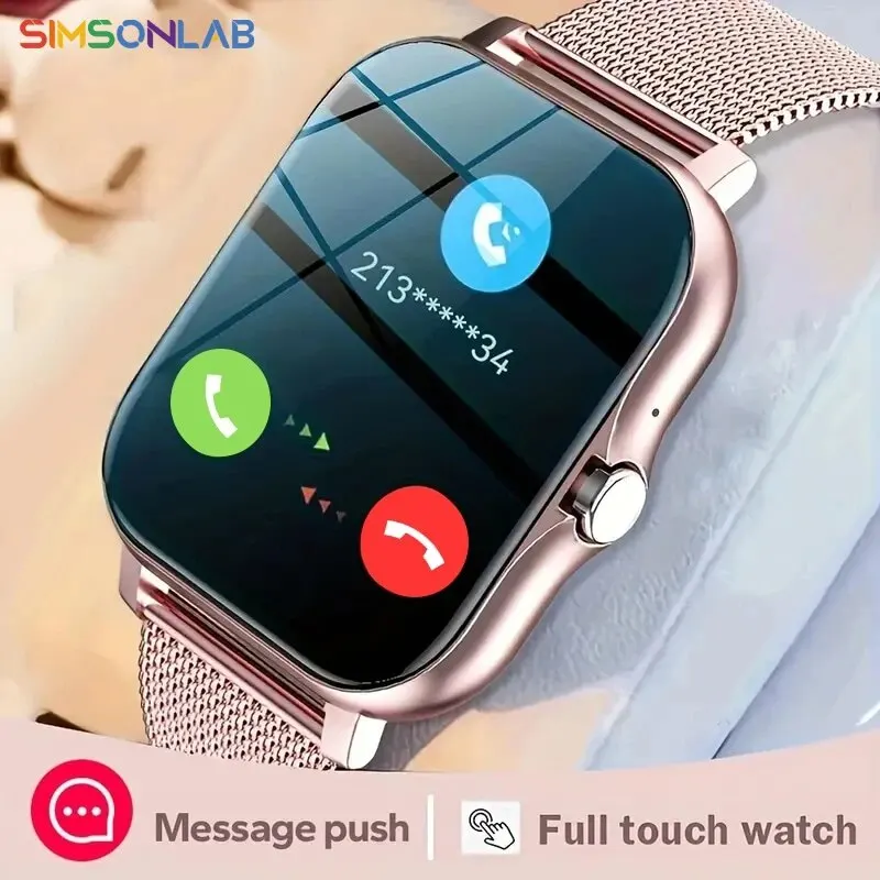 Full Touch Screen Sport Fitness Watche For HUAWEI Xiaomi Samsung OPPO s Bluetooth Calls Digital Smartwatch For Android IOS Phone