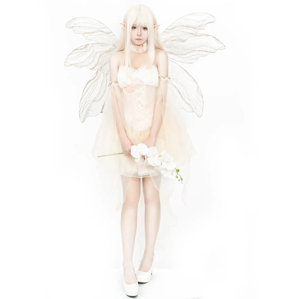 Halloween kostuum bloemenfee cosplay cosplay vlinder kostuum bloem elf volwassen engel dameskleding