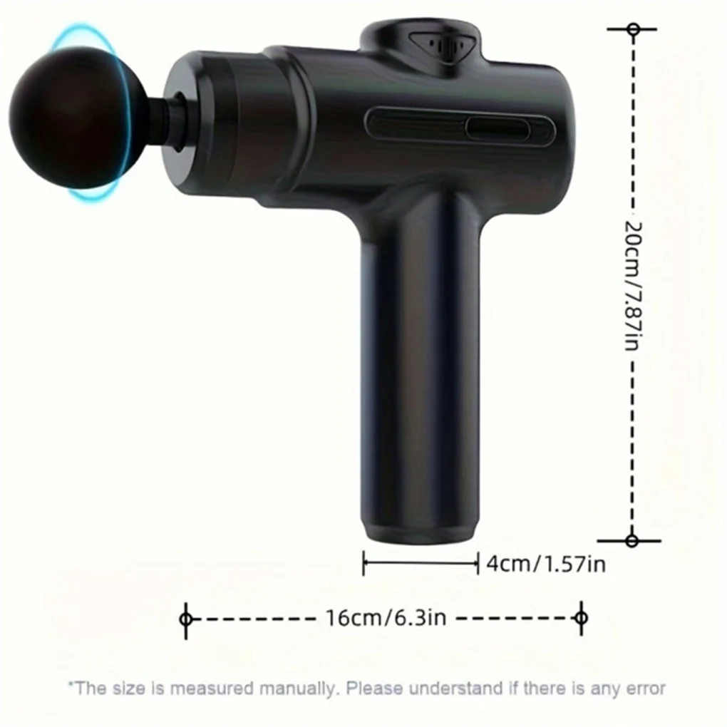 Massage Gun Deep Tissue Percussion Massager for Athletes,Handheld Body Back Muscle Massager Gun with 8 Massage Heads