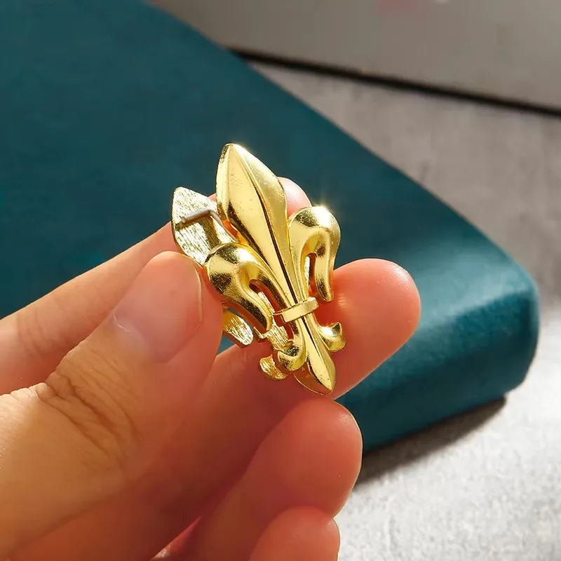Vintage Iris Zinc Alloy Paper Clips Book Clamp Document Clip Bill Clip Bag Sealing Clip