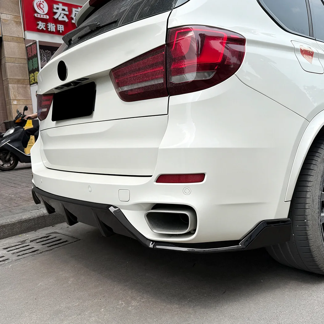 

Car Rear Bumper Lip For BMW X5 F15 M Sport 2014 2015 2016 2017 2018 Spoiler Diffuser Protector Decoration Body Kit Accessories