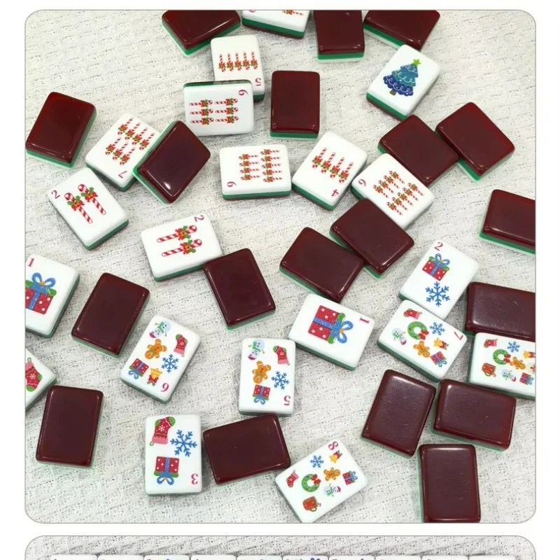 Christmas mahjong retro Santa luxury holiday family party game