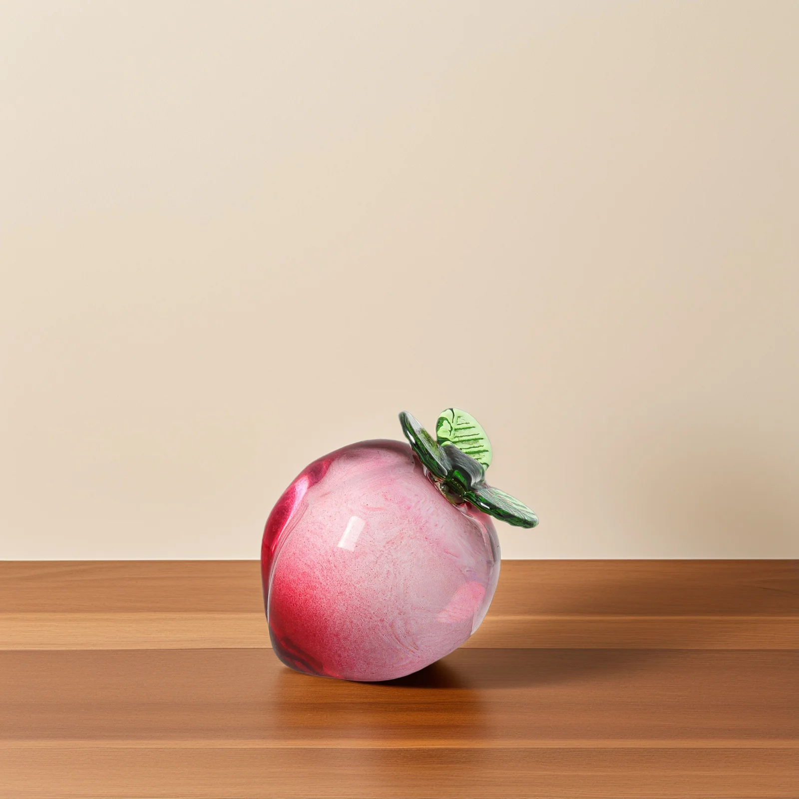 

Crystal Artificial Peach Fruit Decoration Lifelike Tabletop Desk Ornament for Living Room Kitchen Office Table Decorations